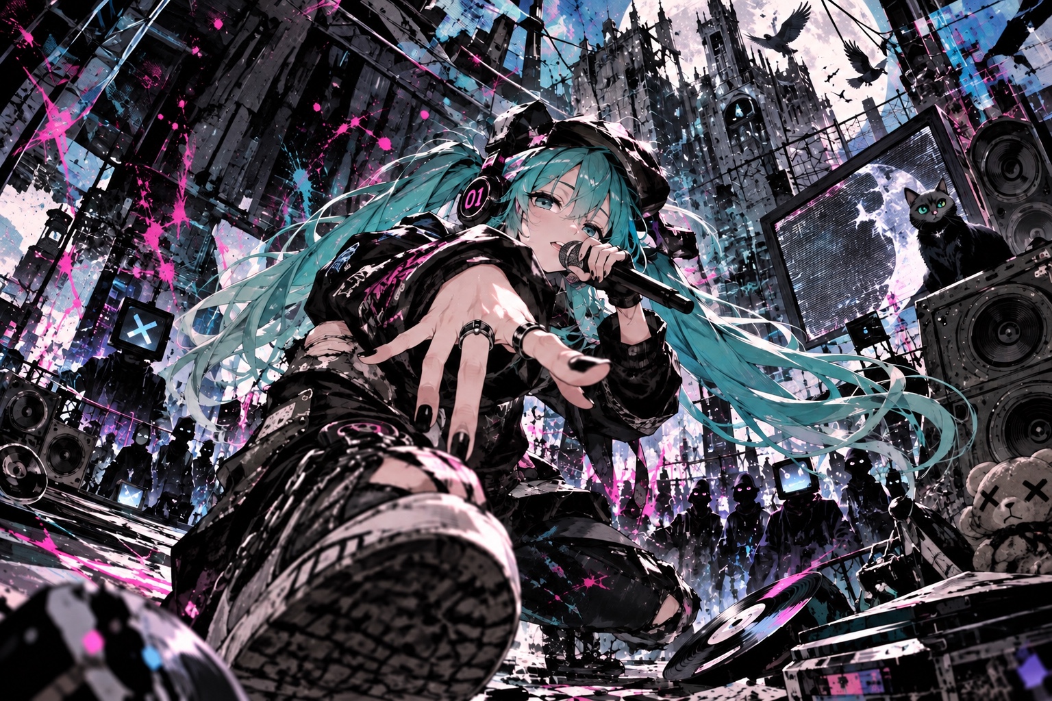 Bounce and Pounce(grungy vocaloid mix) artwork