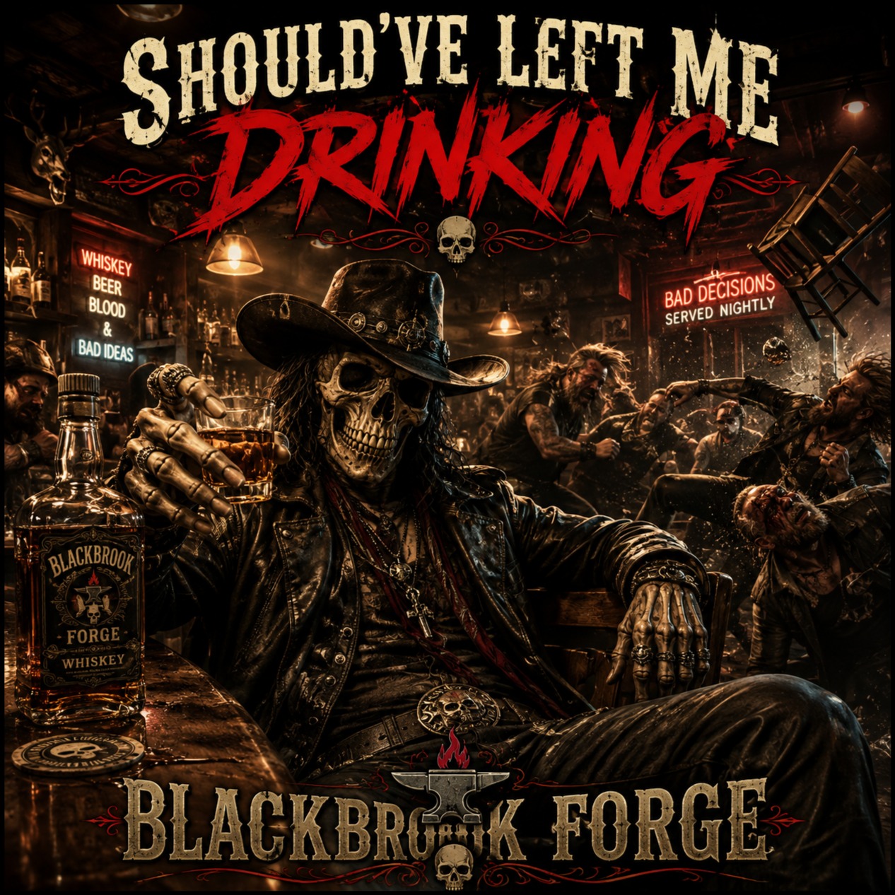SHOULD'VE LEFT ME DRINKING artwork