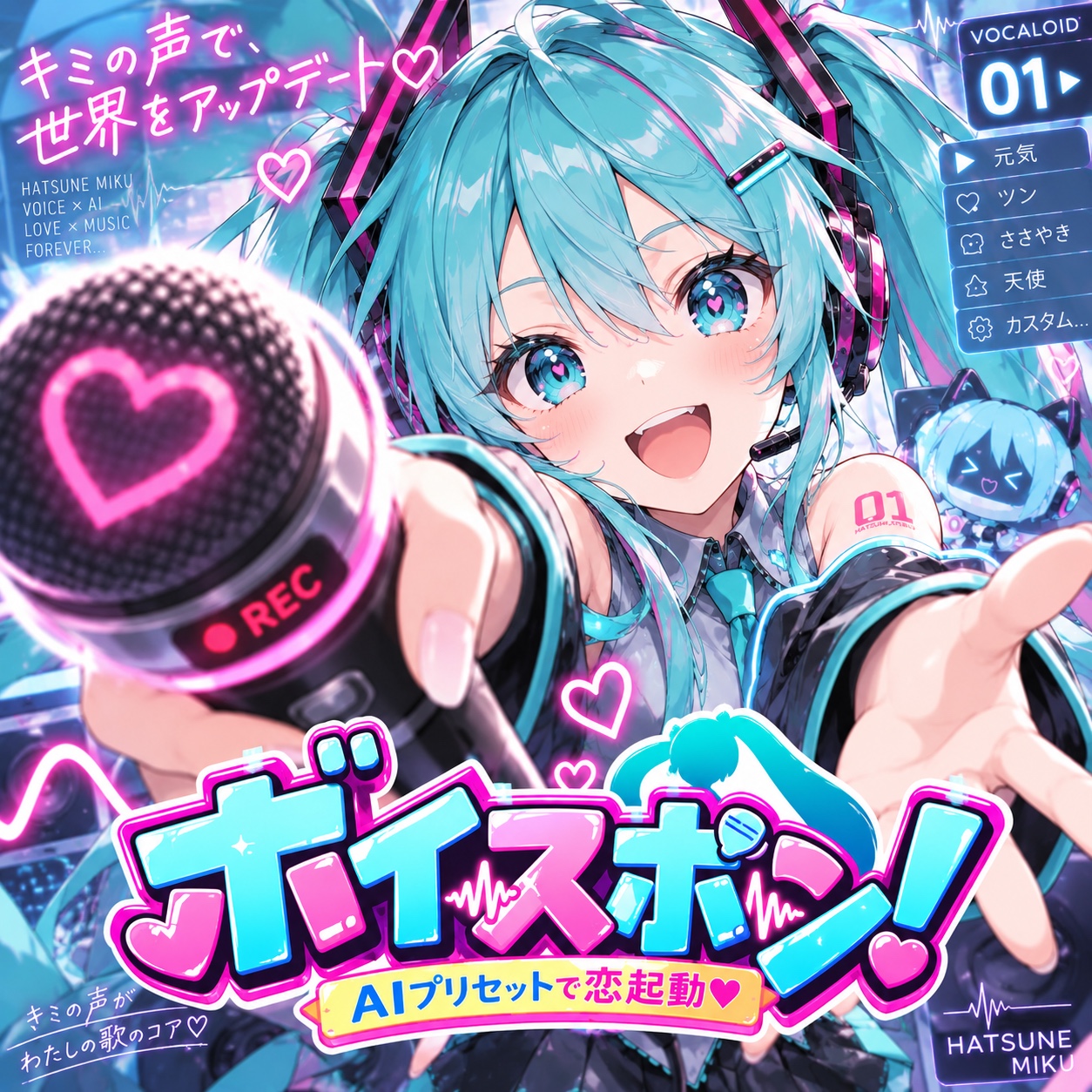 ボイスポン！AIプリセットで恋起動♡ (Denpa Vocaloid Ver.) artwork