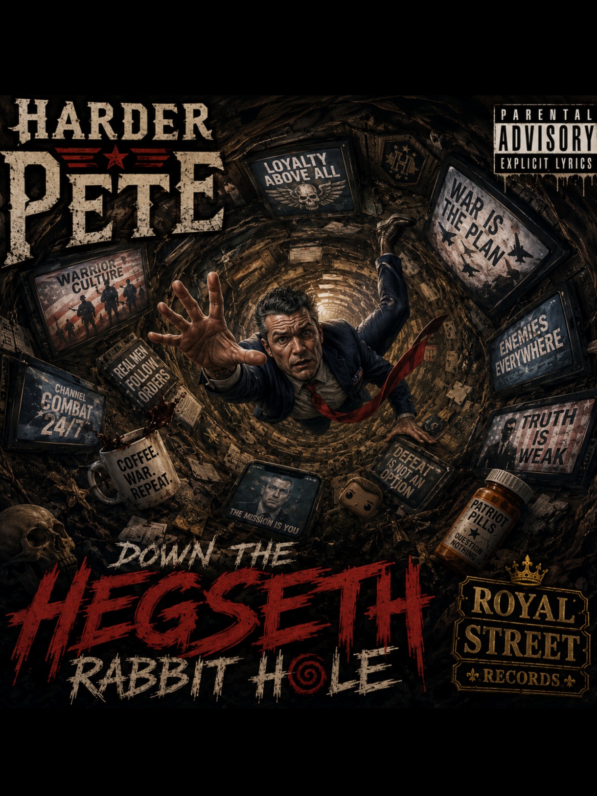 Harder Pete - Down the Hegseth Rabbit Hole artwork