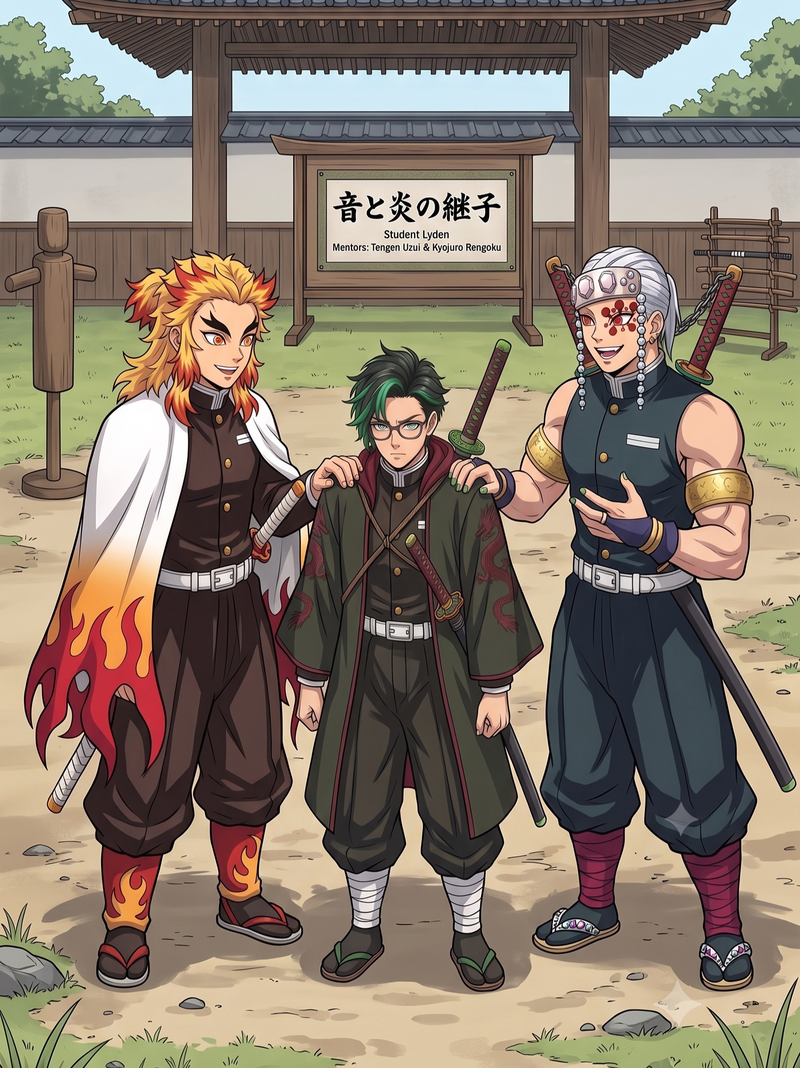 Lyden In Demon Slayer (Rengoku and Tengen Student) artwork