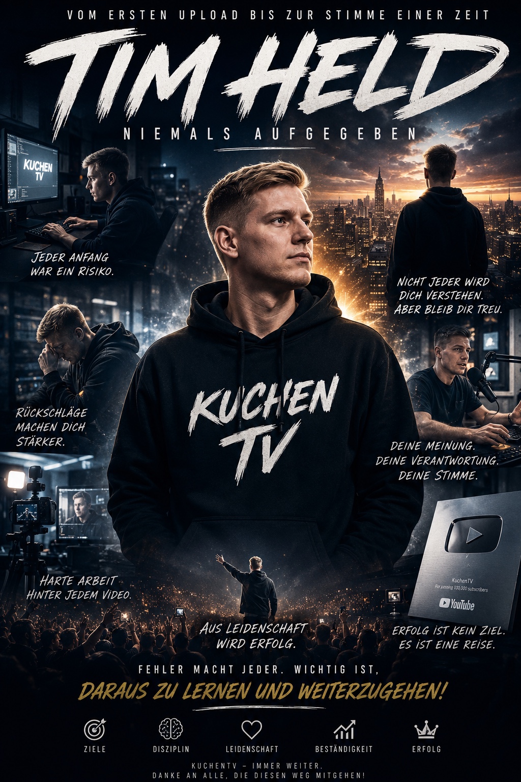 KuchenTV – Niemals Aufgegeben artwork