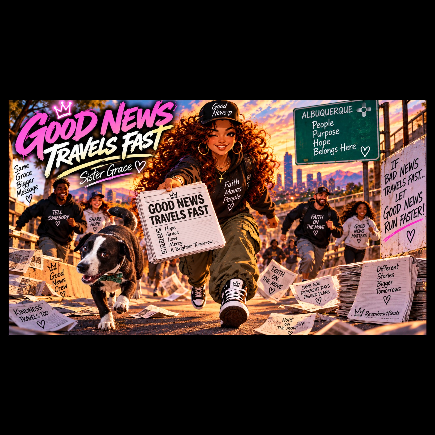 GOOD NEWS TRAVELS FAST artwork