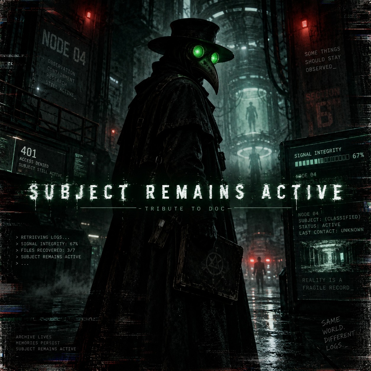 SUBJECT REMAINS ACTIVE artwork