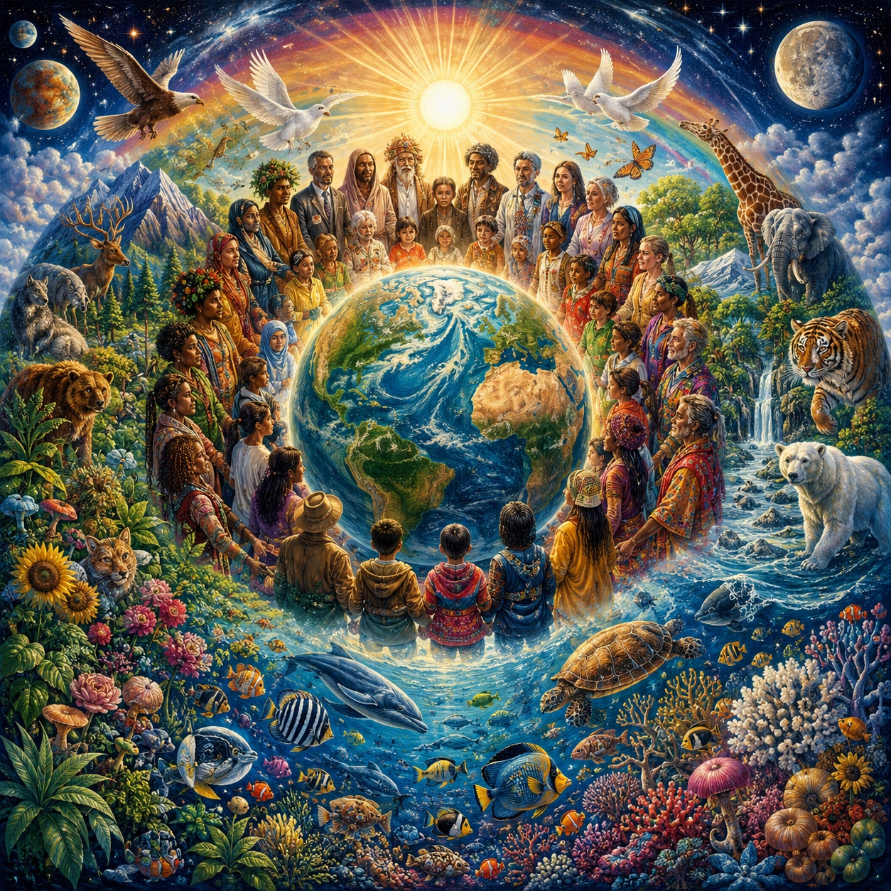 Strength in Diversity (The Art of Peace Cloud Bloom) artwork