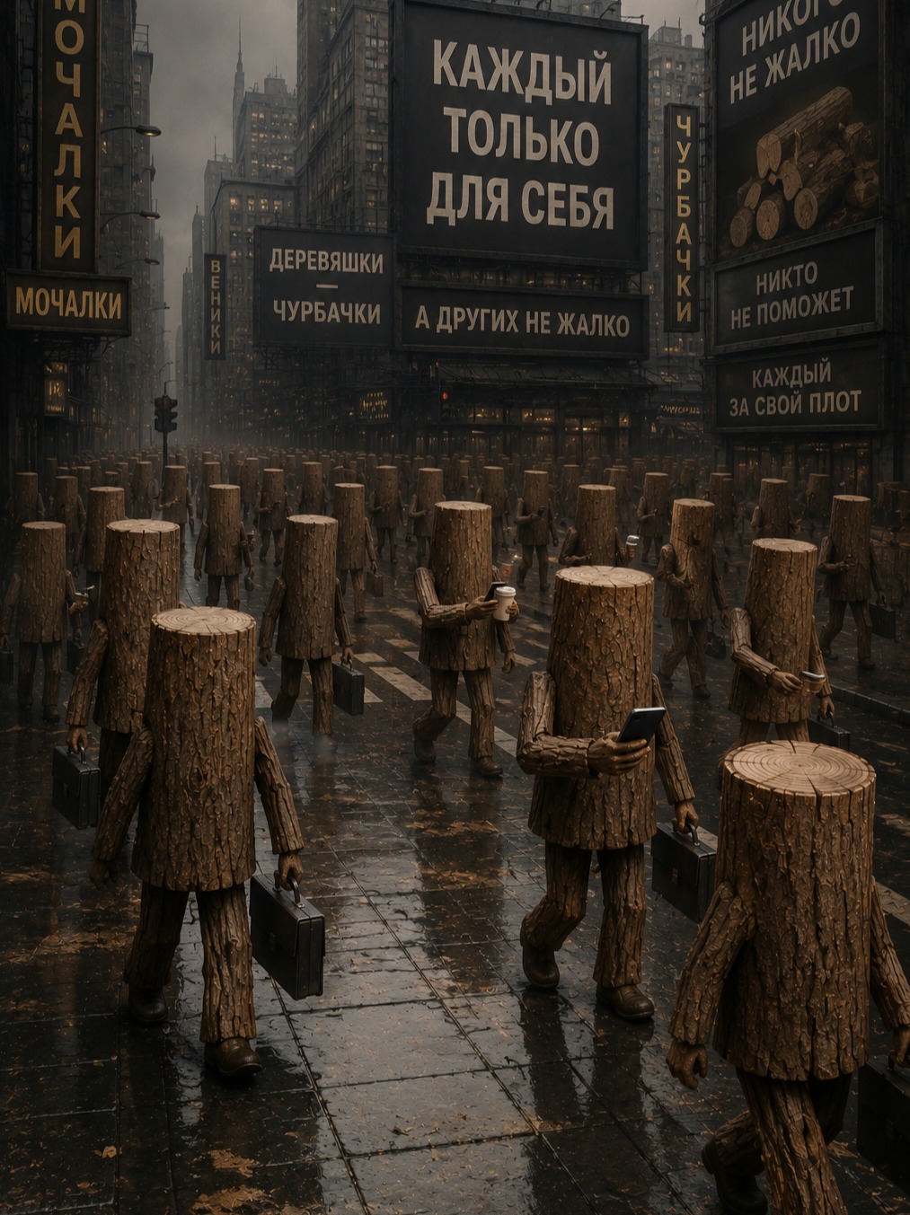 Деревяшки — чурбачки artwork