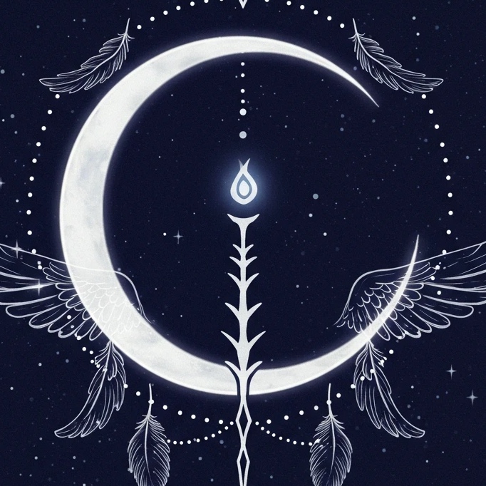 astral projection on the moon artwork
