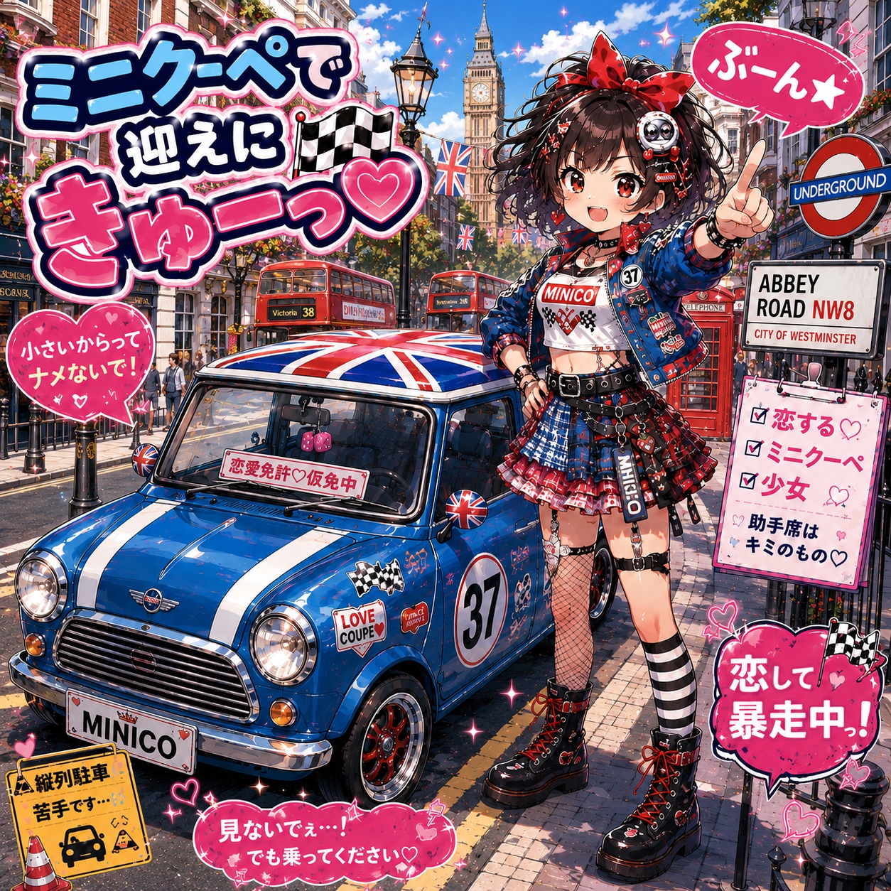 ミニクーペで迎えにきゅーっ artwork