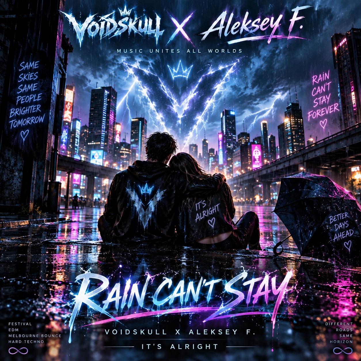 RAIN CAN’T STAY — VoidSkull x Aleksey F. artwork