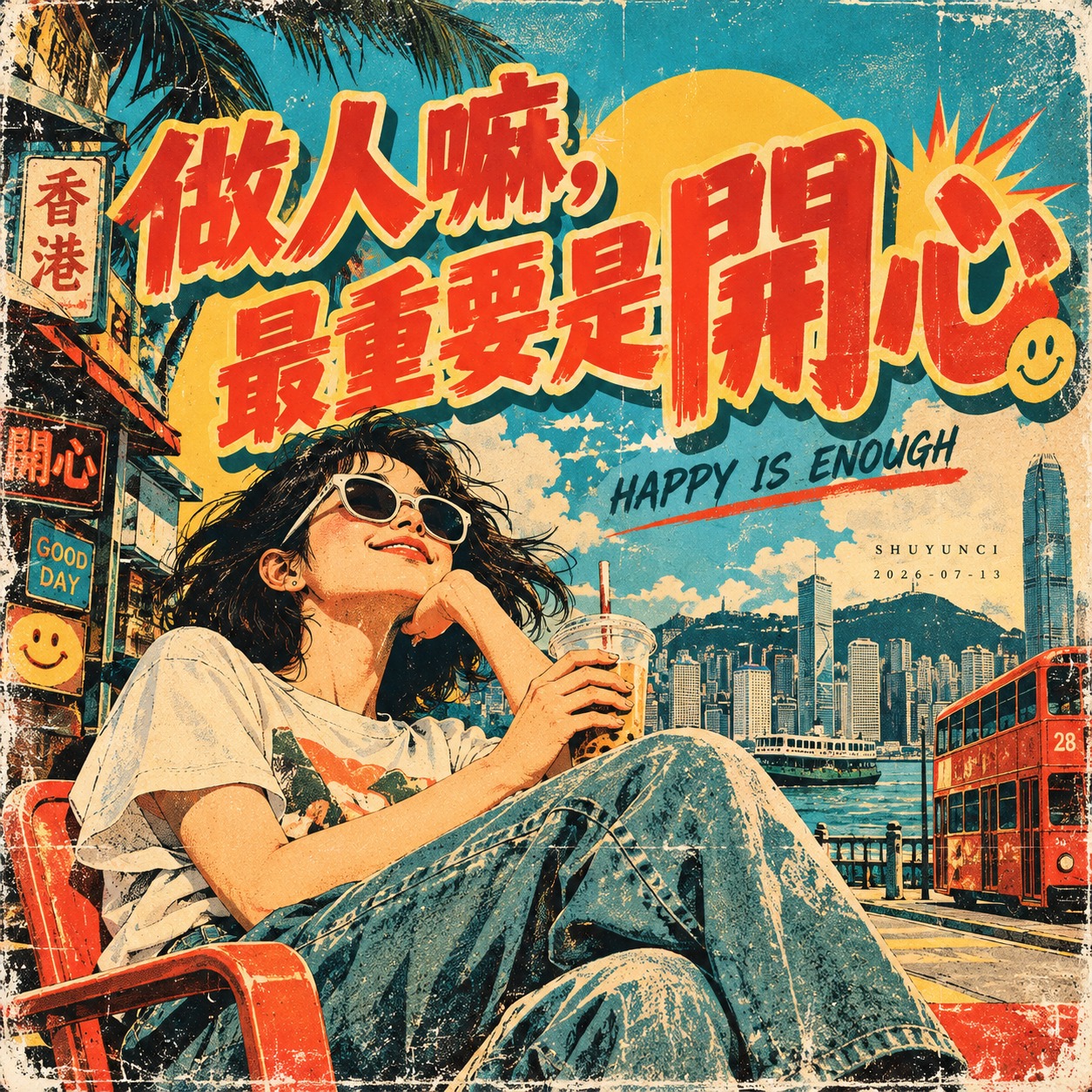 做人嘛，最重要是开心 artwork