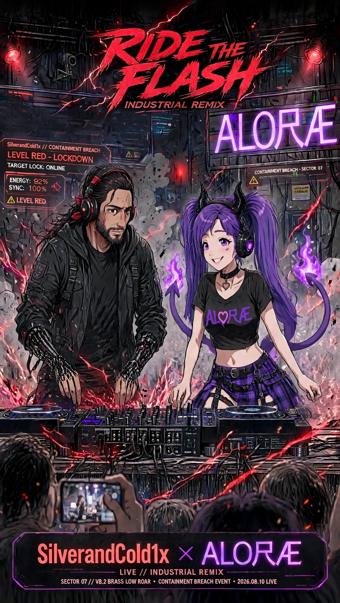 RIDE THE FLASH (Hyperindustrial Remix) artwork