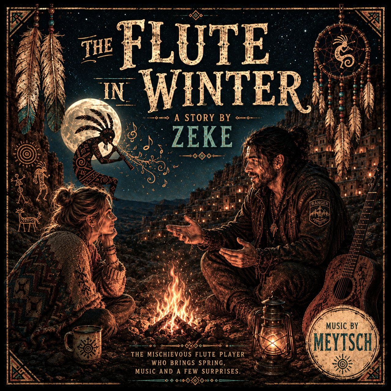 The flute in winter artwork