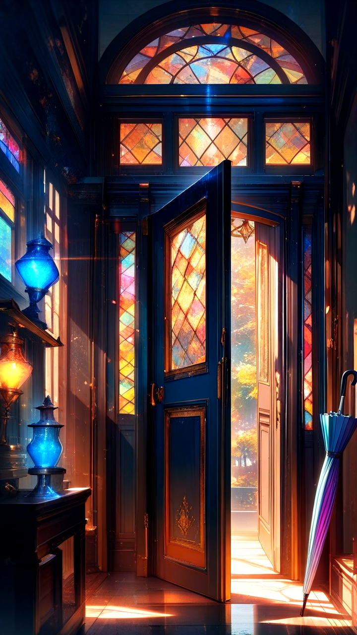 The umbrella left behind artwork