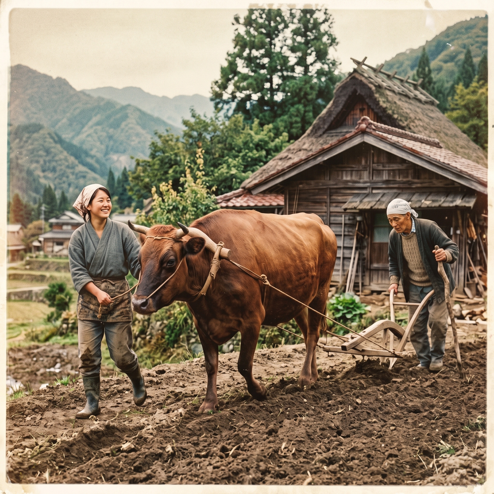 V6, 牛と一緒に / Together with our cow artwork