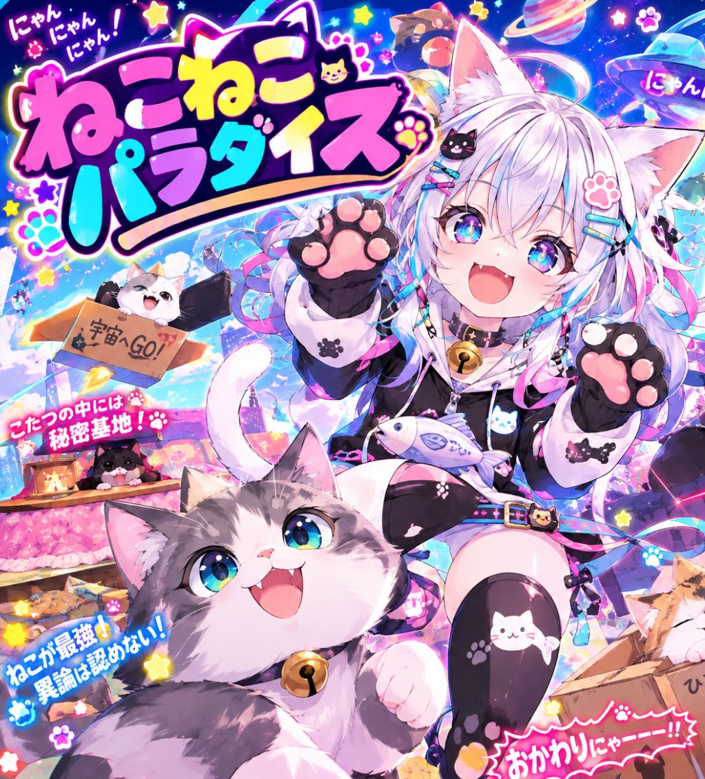 仔猫にゃんにゃん【にゃんにゃんマイクロ波動コアオルゴナイト】 にゃんにゃん☆ねこねこパラダイス - SunoMV