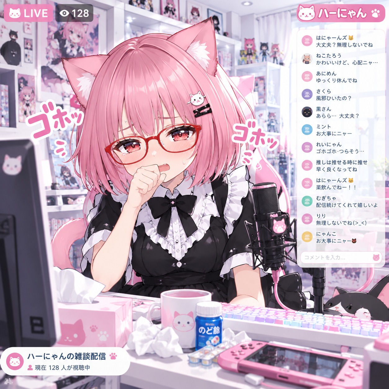 のどの調子が… #遊び心解放祭 artwork