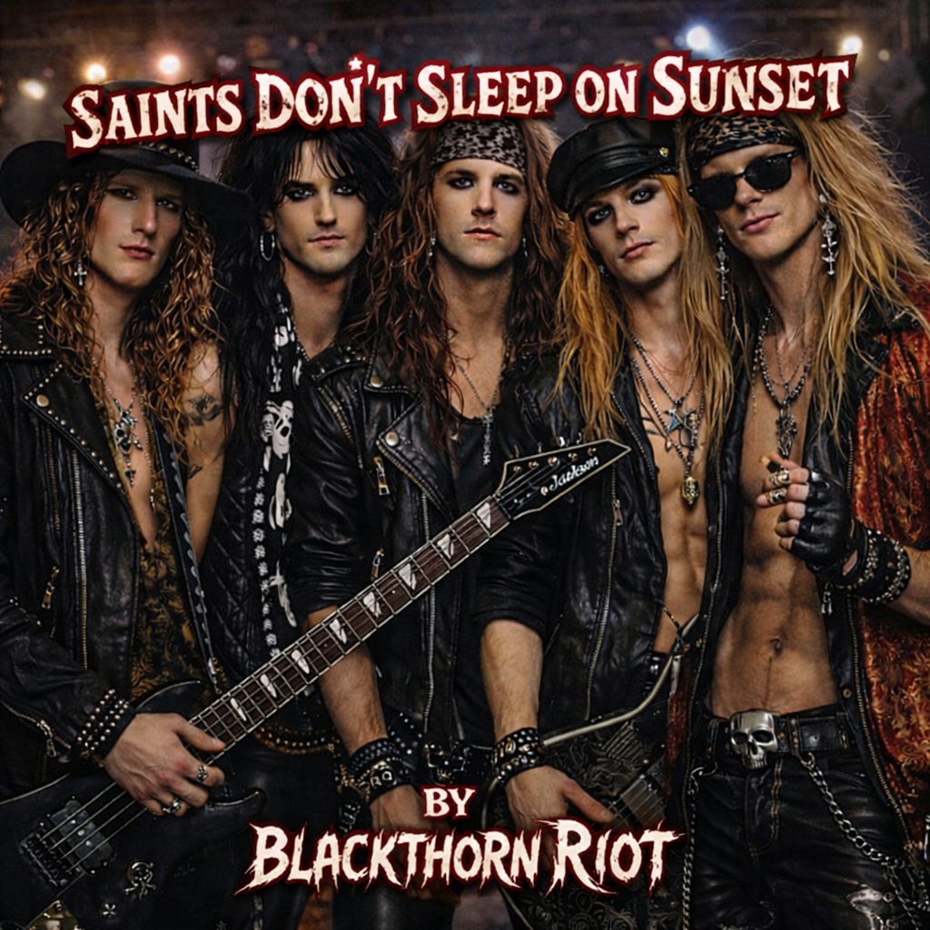 SAINTS DON'T SLEEP ON SUNSET BY BLACKTHORN RIOT