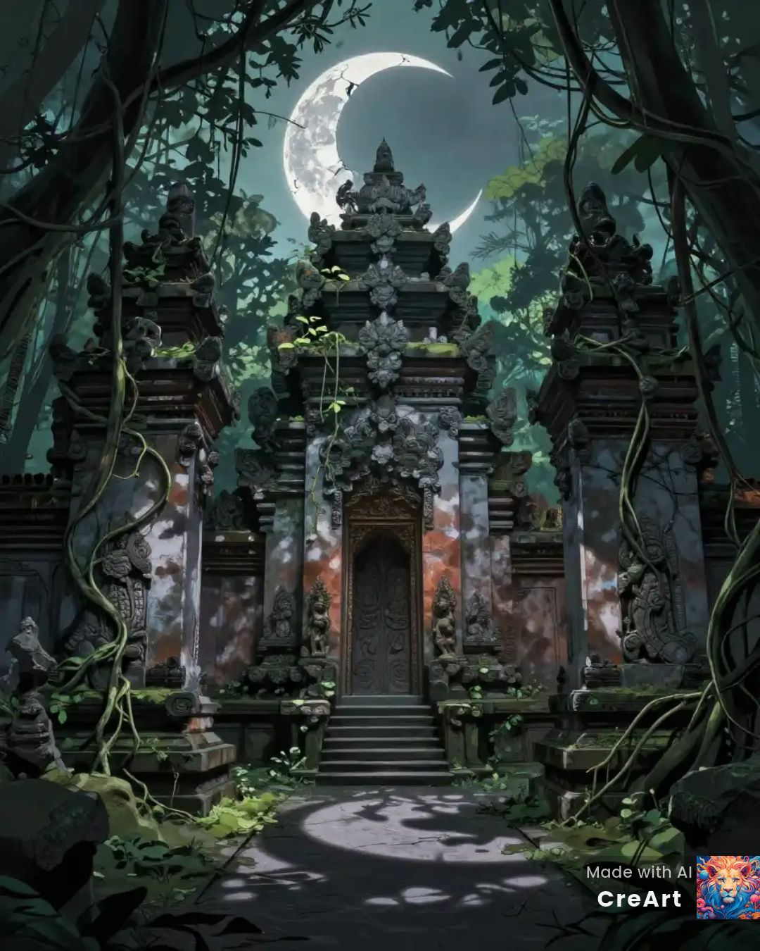 Temple of the Fractured Moon (Ritual Black Metal) artwork