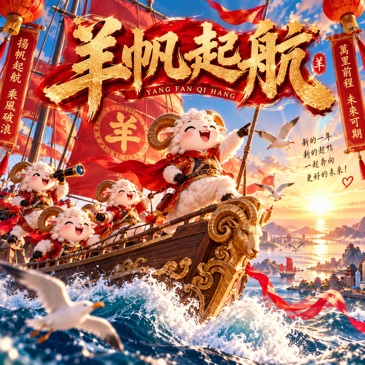 羊帆起航 artwork