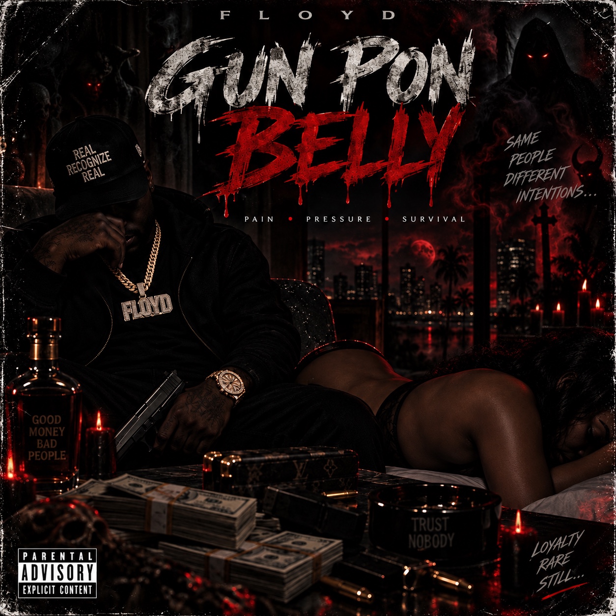 Gun Pon Belly By .Floyd Summoning Riddim artwork