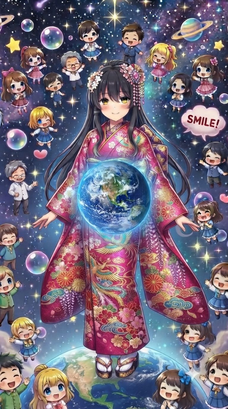 【ネコにゃーシリーズ】♡ P E A C E ♡ 優雅に参りますわ その2（yy電波ですか？コラボ） artwork