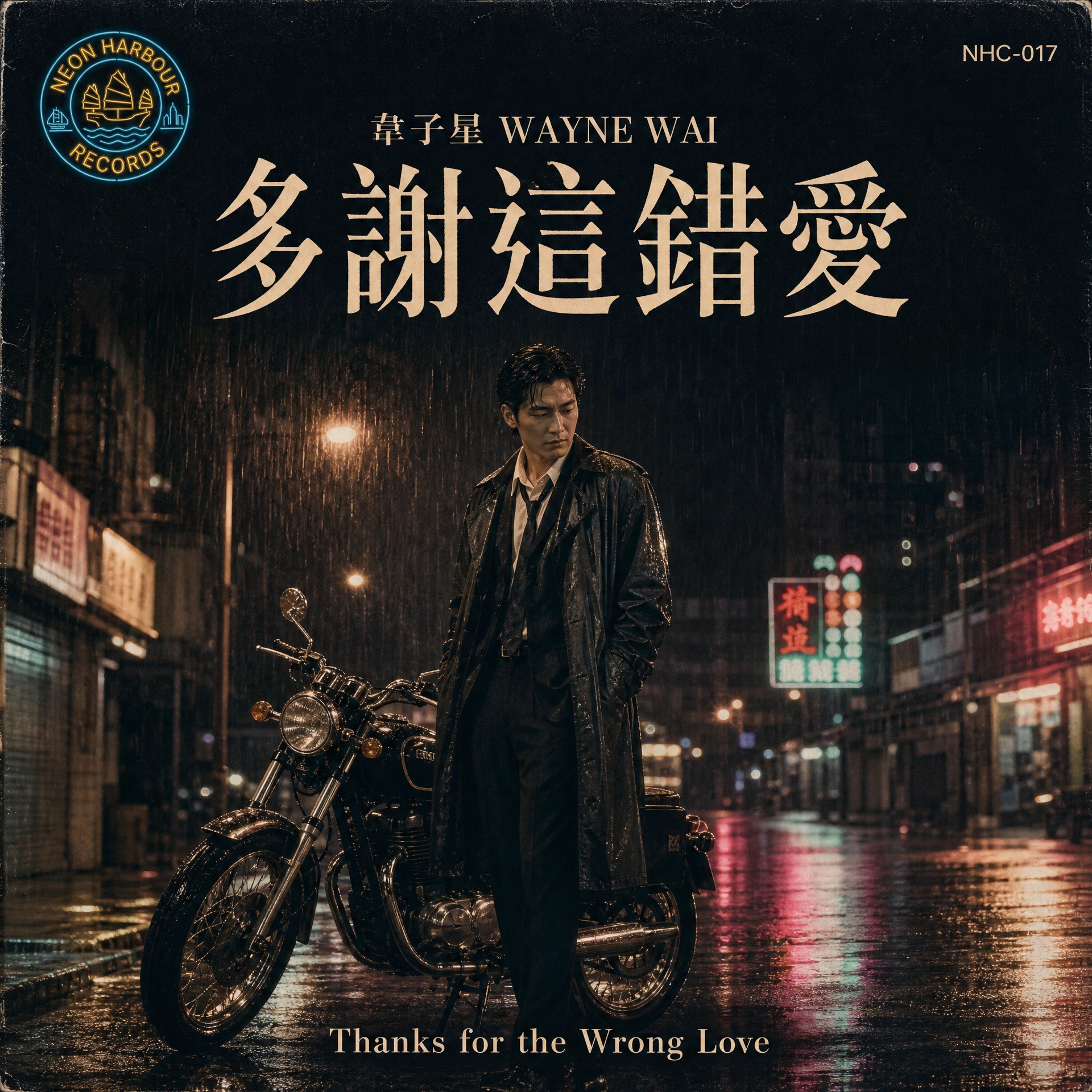 韋子星 Wayne Wai -《多謝這錯愛 (Thanks for the Wrong Love)》 (Official Audio) [NHC-017] | 90s 港式搖滾抒情 | 霓虹港唱片 artwork