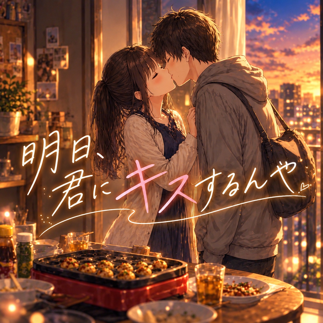 明日、君にキスするんや artwork