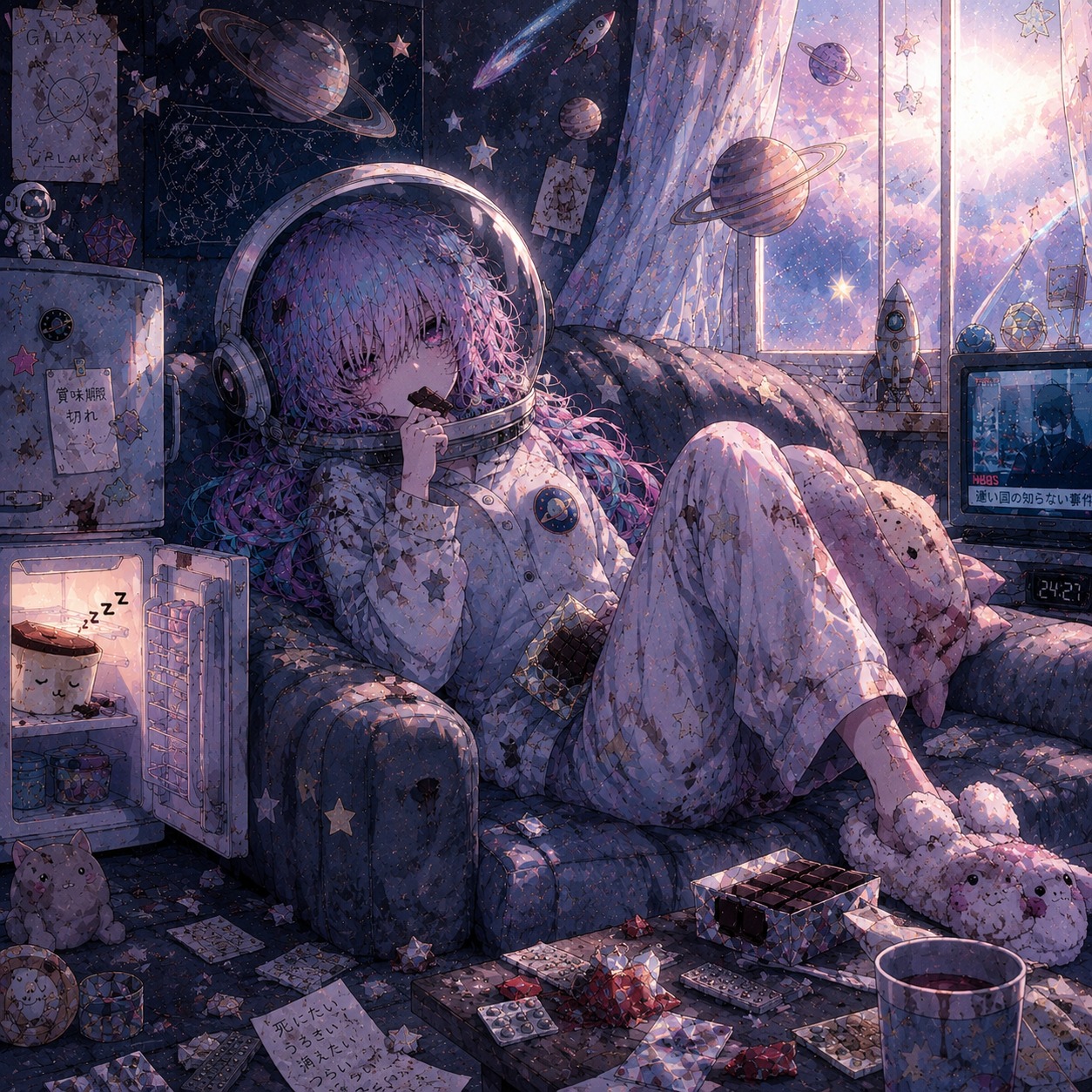 living room cosmos  #kawaiiくなくして artwork