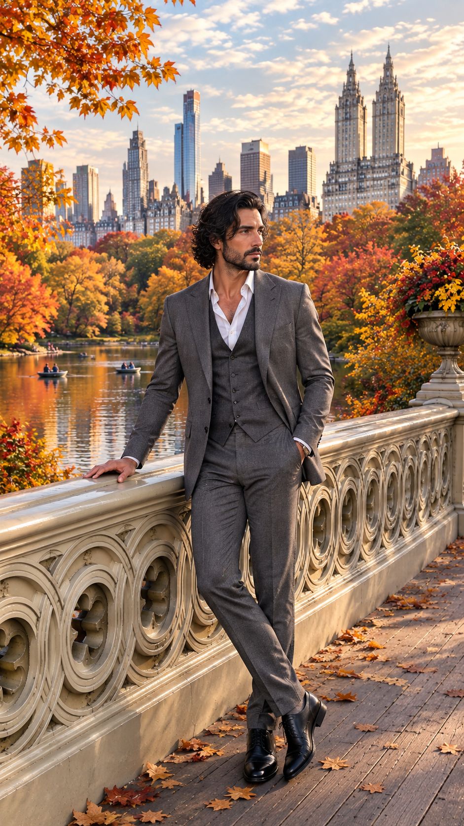Autumn in Central Park (male, classic version) artwork