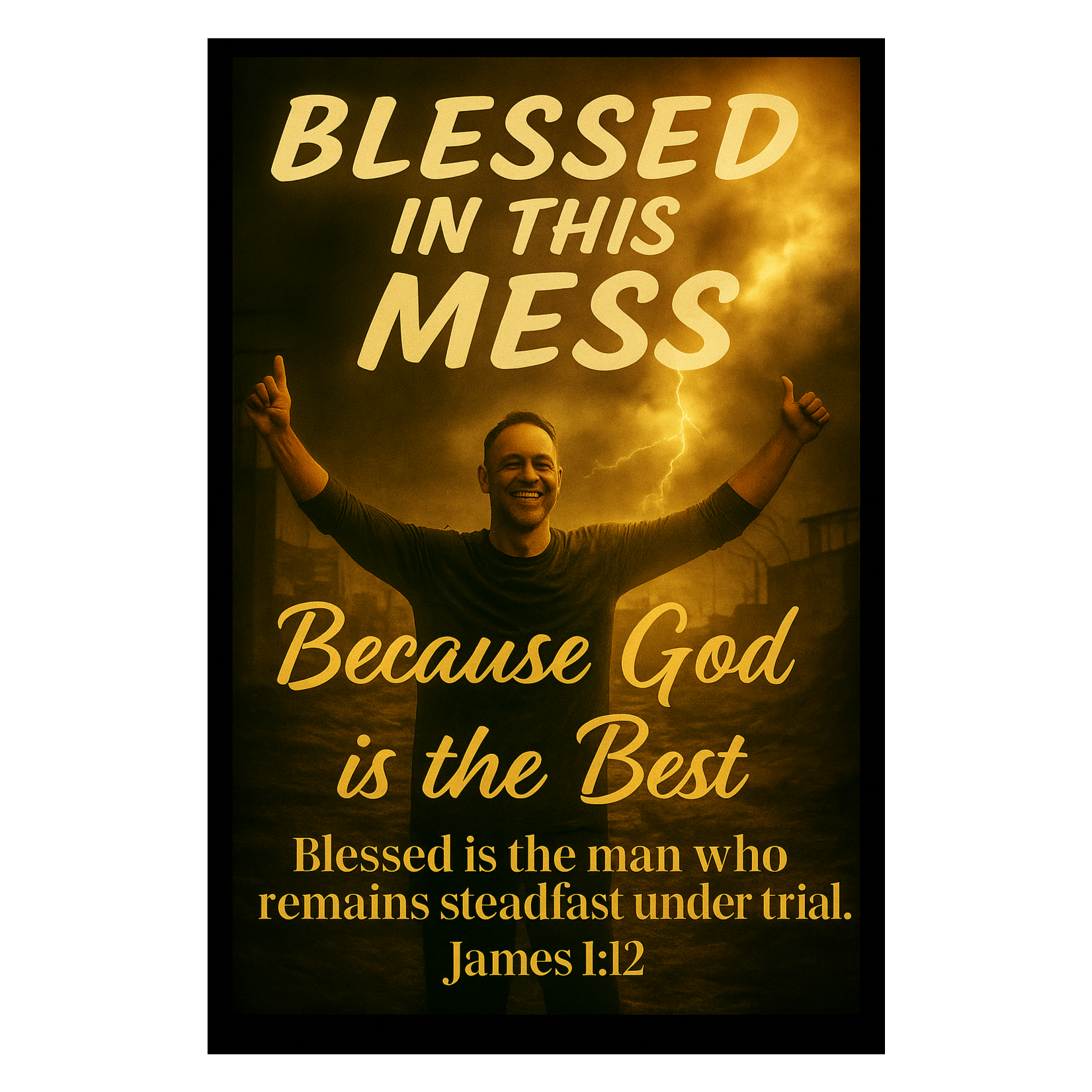 blessed in this mess because God is the best artwork