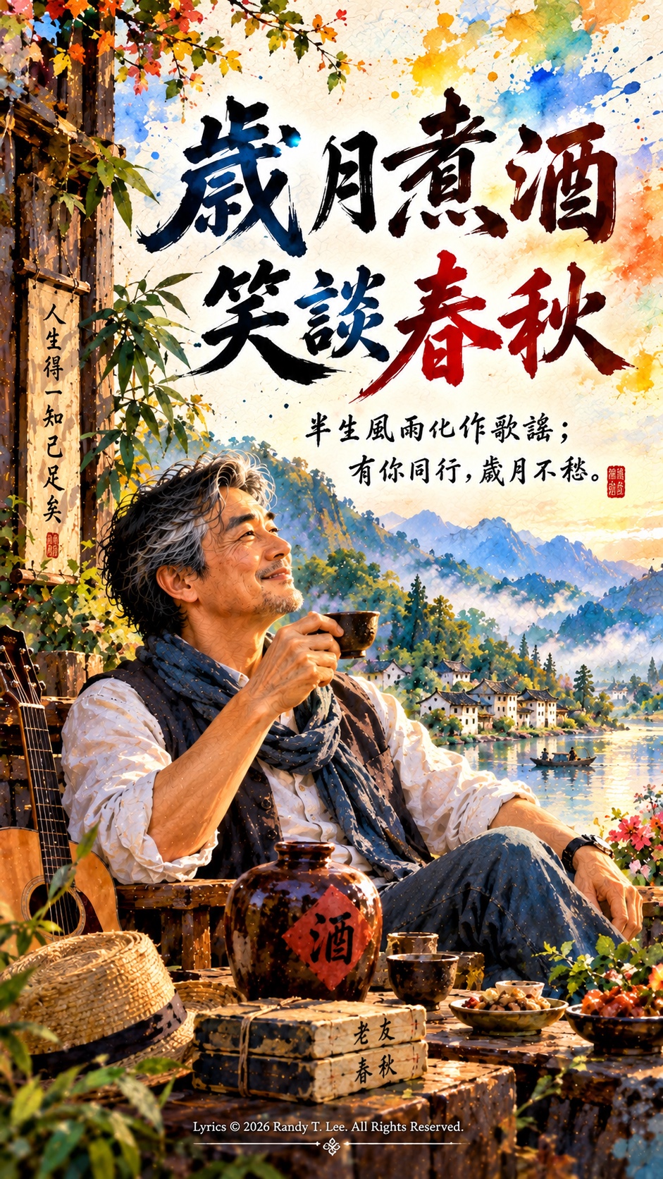 《歲月煮酒，笑談春秋》 artwork