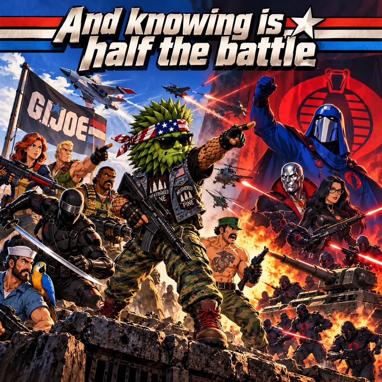 And knowing is half the battle artwork