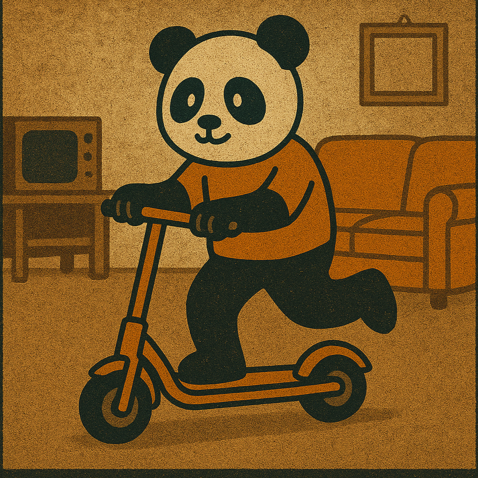 Scooter in salotto artwork