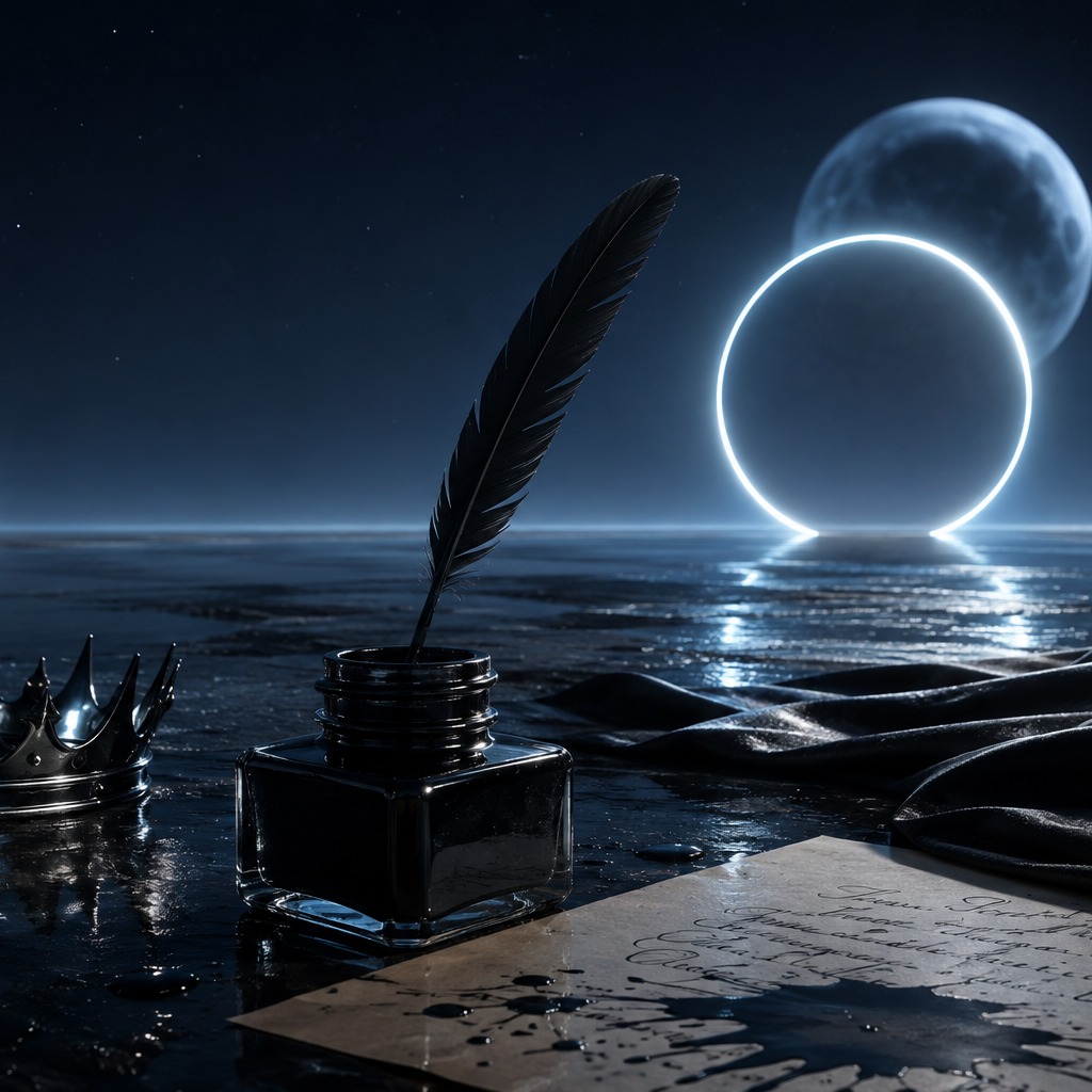 Le monarque à la plume artwork