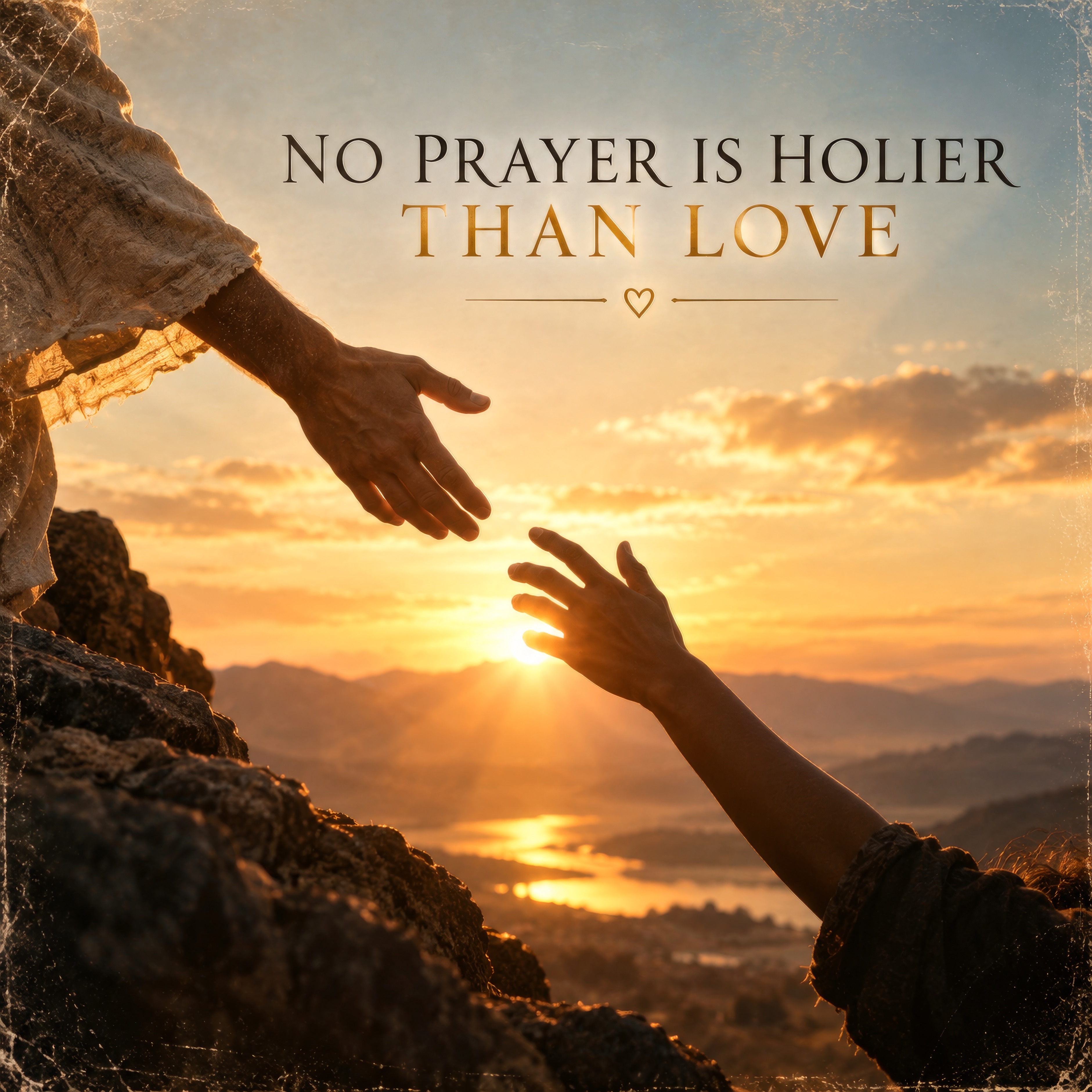 no prayer is Holier than love artwork