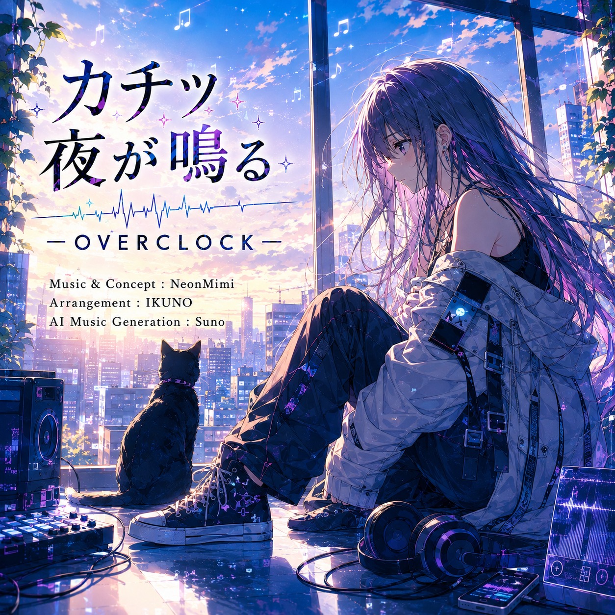 カチッ 夜が鳴る — OVERCLOCK artwork
