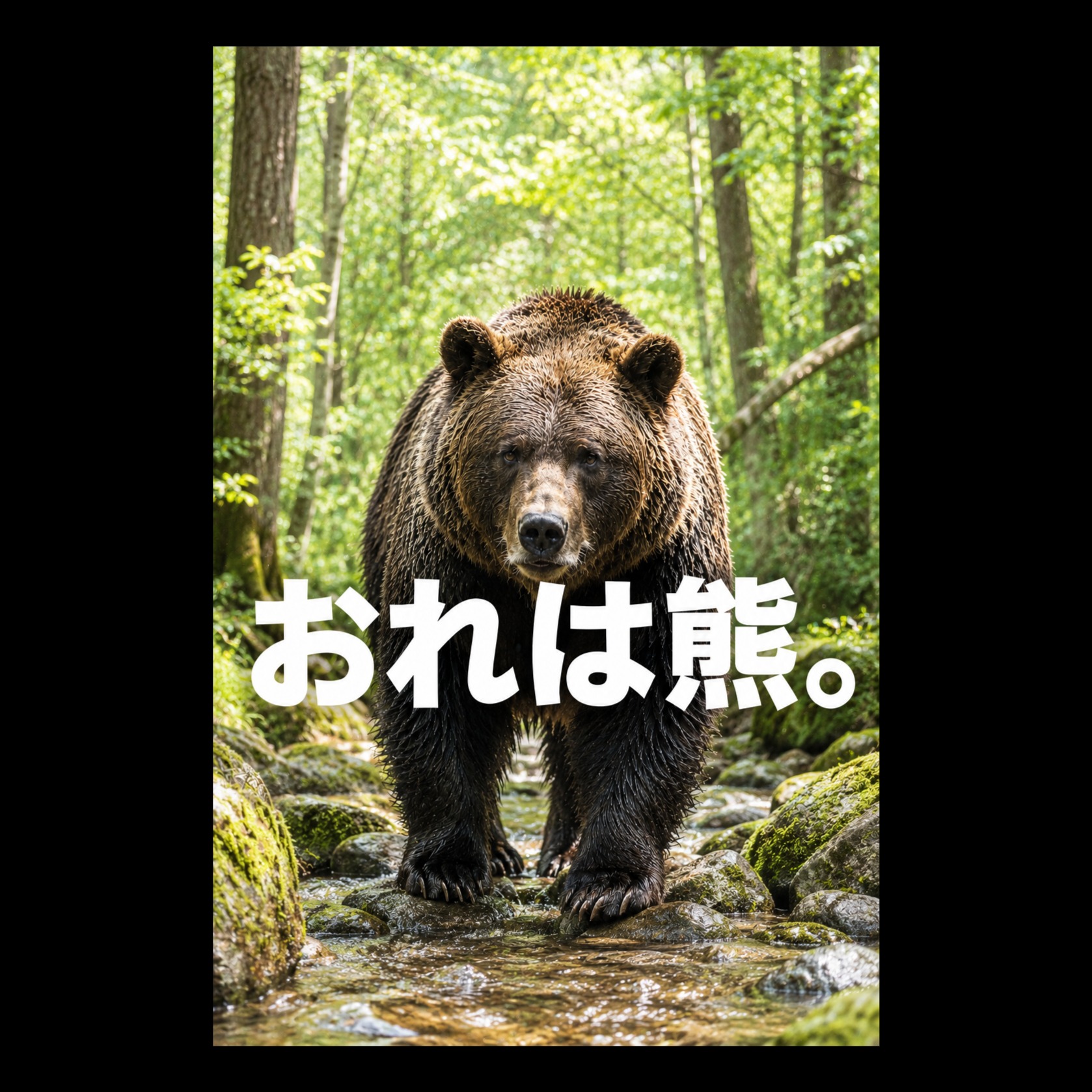 おれは熊。 artwork