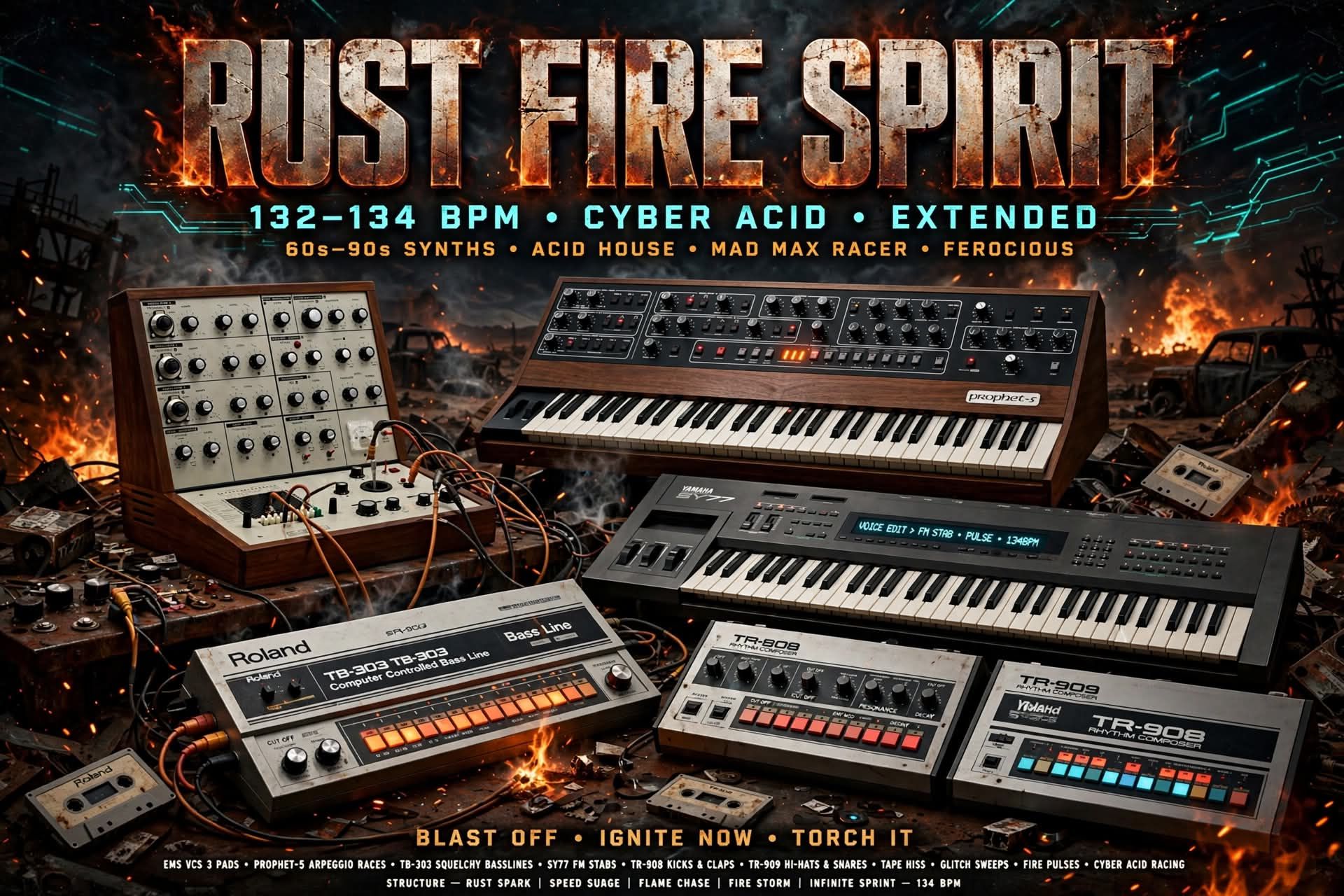 Rust Fire Sprint (MIX 1) V6 artwork