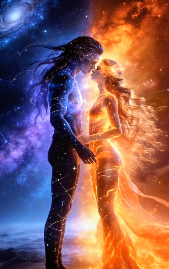 Priestess Fire & Cosmic King artwork