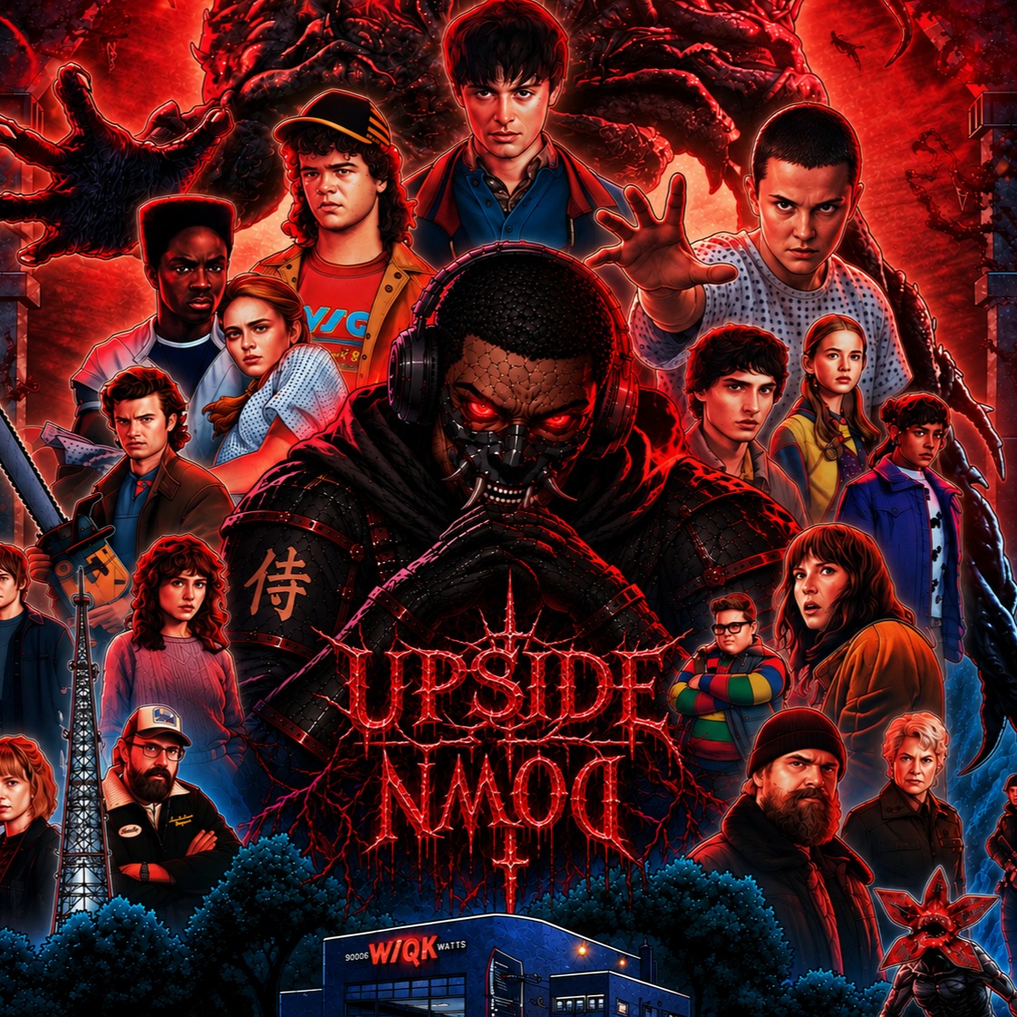 the upside down artwork
