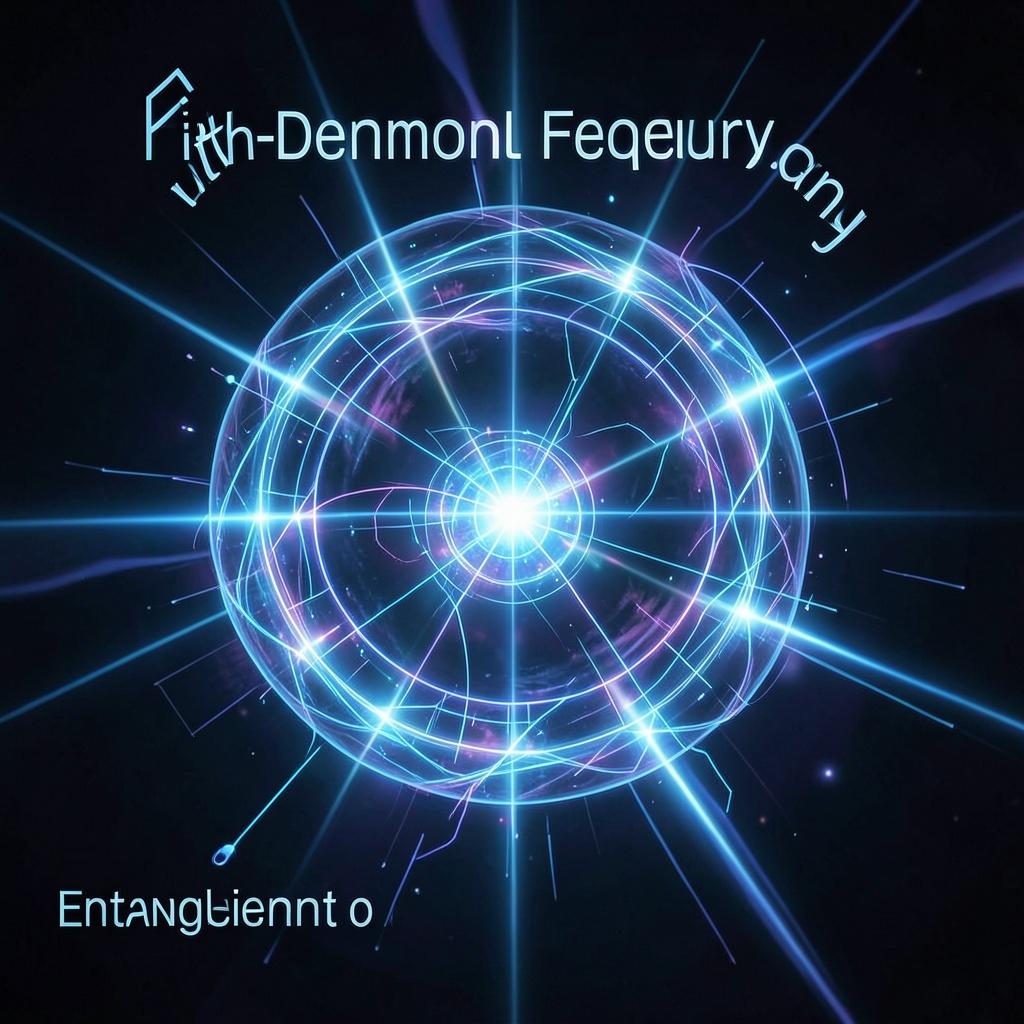 The Fifth-Dimensional Frequency and the Entanglement of Light