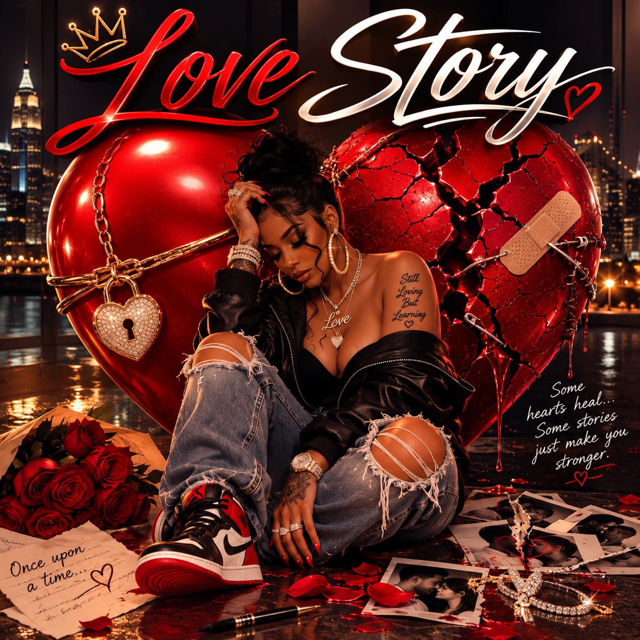 (Love story)💔GLAD YOU’RE GONE artwork