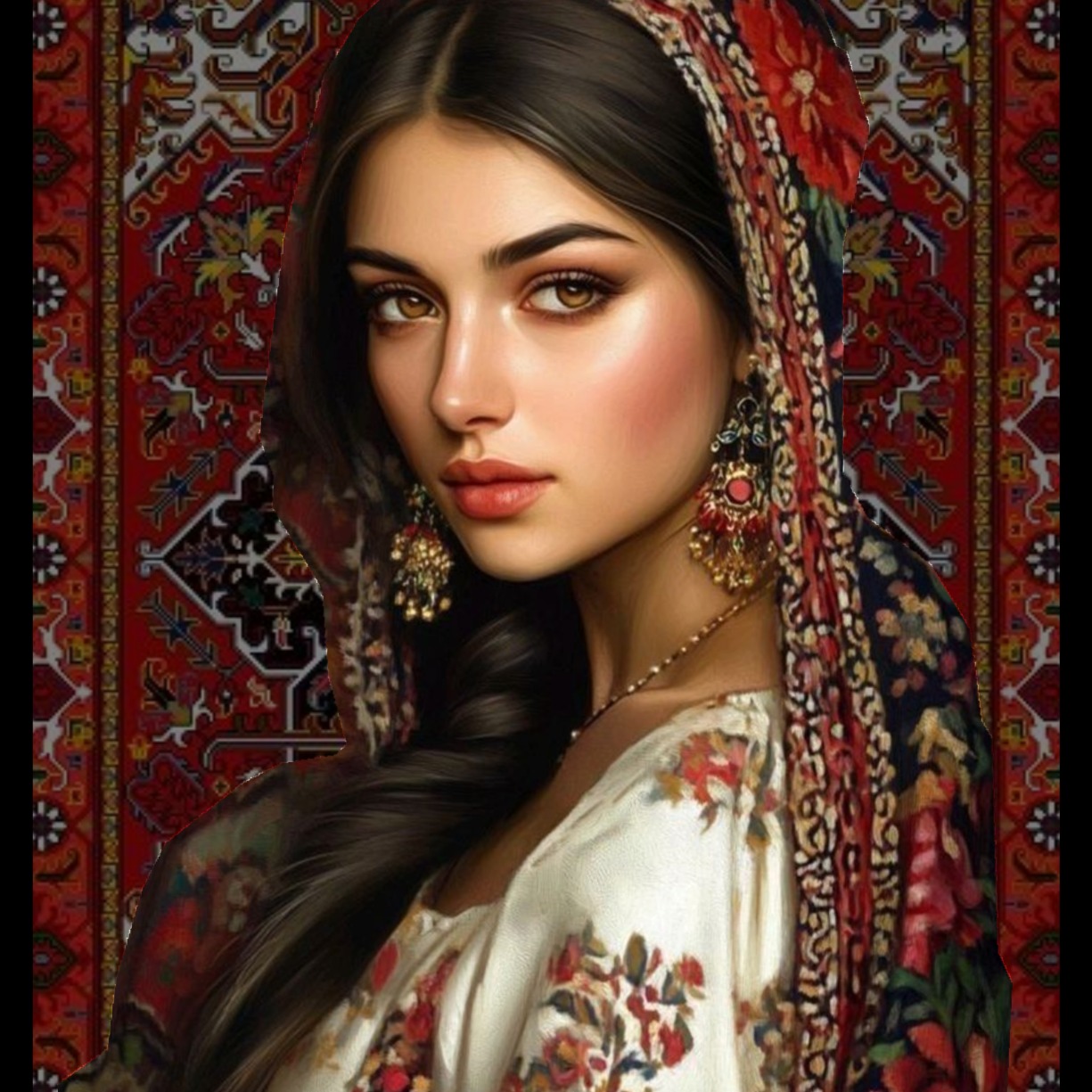 The Rose and the Nightingale ( Ancient Persian ) artwork