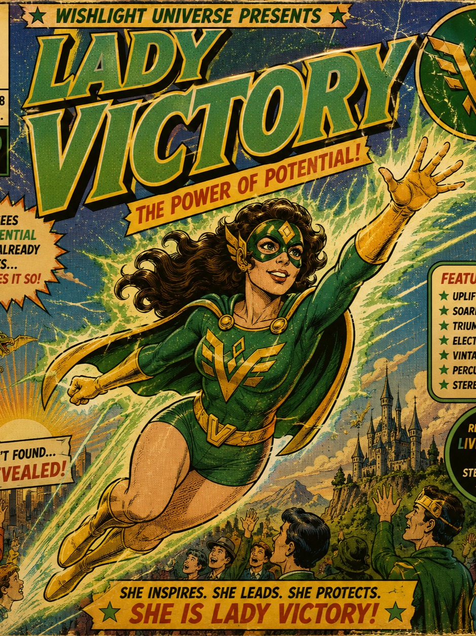 Victory is a Lady  (Retro Theme) artwork