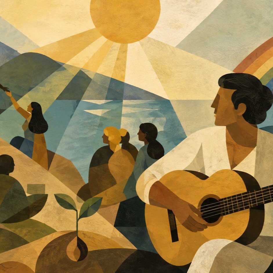 A Gift We Hold. English Bossa Nova + artwork