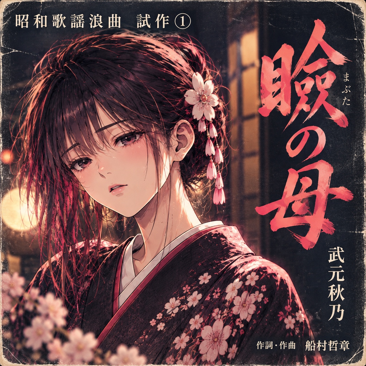 昭和歌謡浪曲・試作①『瞼の母』 artwork