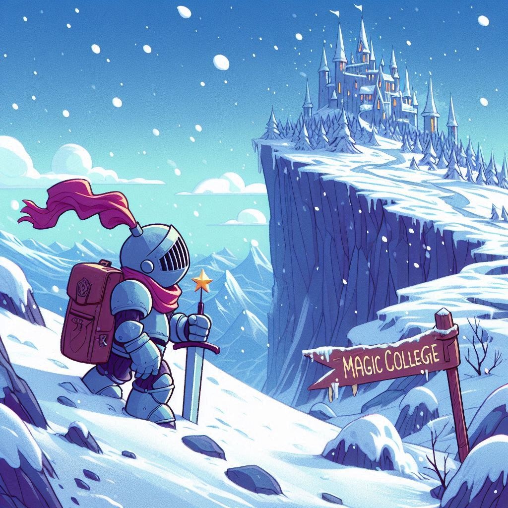 The Clumsy Knight and the College of Magic artwork