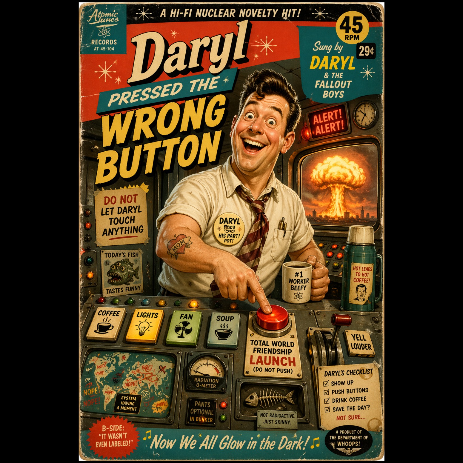 Daryl Pressed the Wrong Button artwork