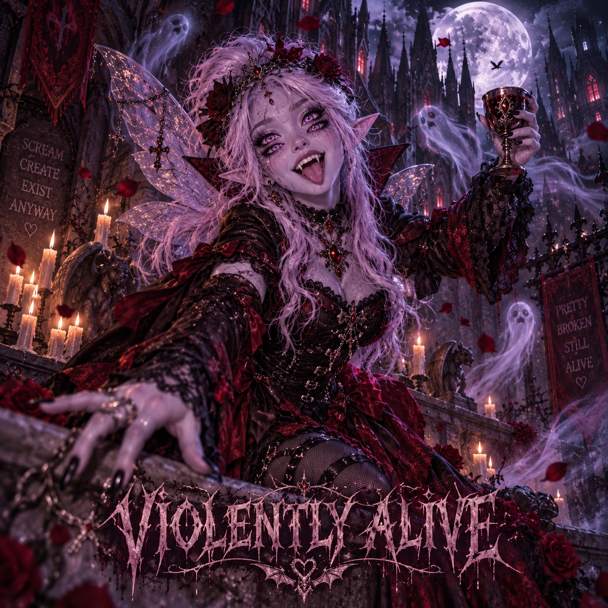 VIOLENTLY ALIVE artwork