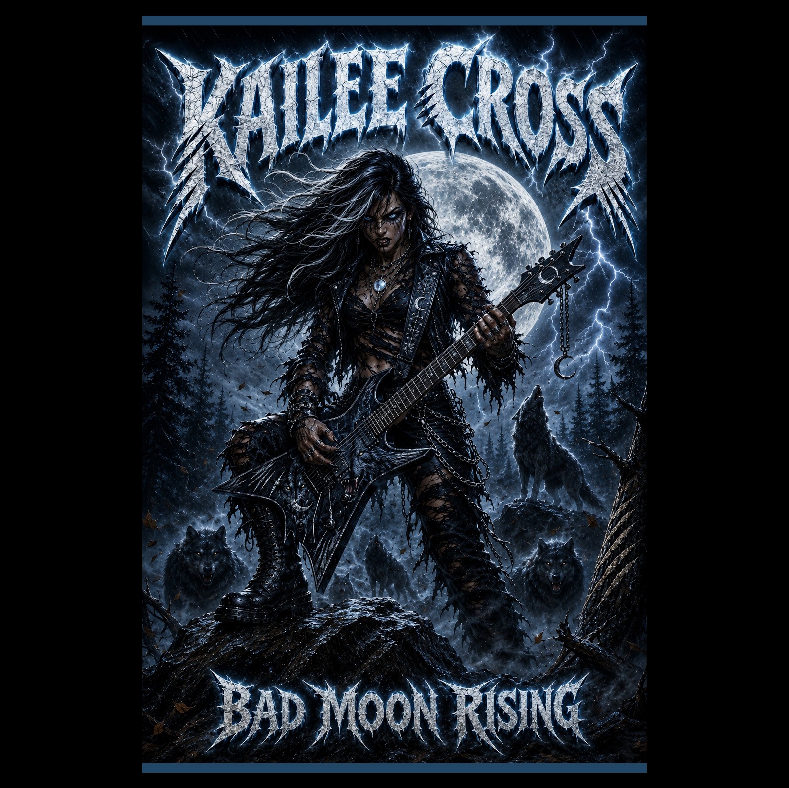 Kailee Rising Kailee Cross - Bad Moon Rising by After Dark Anthems | Suno
